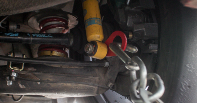 5 Series Rear Shock Tie Down Strap Hook (E28, E34, and E39)