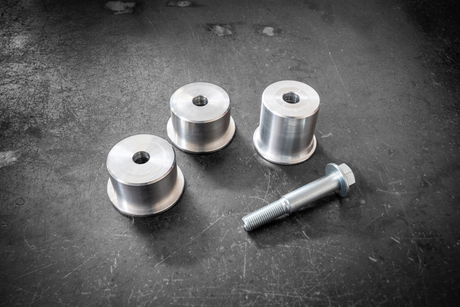 E36 Solid Delrin Differential Bushing Kit-Suspension Bushings-grip-drift-Aluminum-Add 14mm Bolt Upgrade-Garagistic-bmw