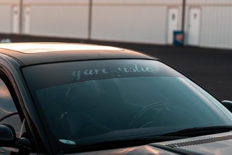 Garagistic Windshield Banner Sticker-Merch and Apparel-grip-drift-Black-Garagistic-bmw