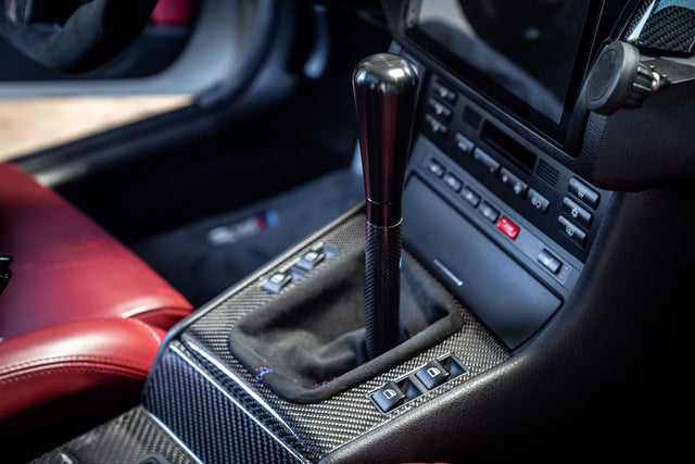 Garagistic Carbon Fiber Chassis Mounted Short Shifter - E46, E36, E30-Shifters-grip-drift-Bare-Short-Delrin Standard-Garagistic-bmw