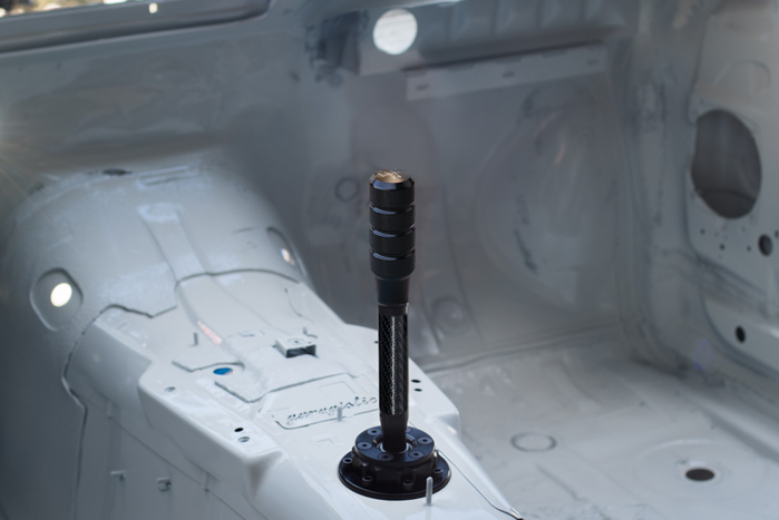 Garagistic Carbon Fiber Chassis Mounted Short Shifter - E46, E36, E30-Shifters-grip-drift-Black Anodized-Short-Aluminum Knurled-Garagistic-bmw