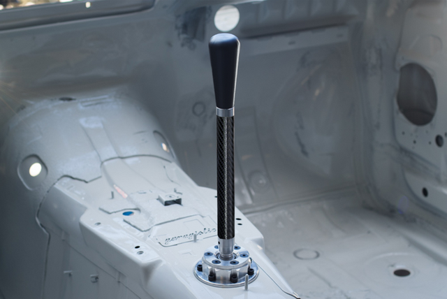 Garagistic Carbon Fiber Chassis Mounted Short Shifter - E46, E36, E30-Shifters-grip-drift-Bare-Tall-Delrin Bat-Garagistic-bmw