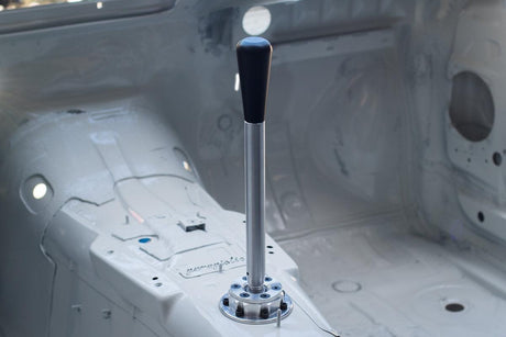Garagistic Solid Chassis Mounted Short Shifter - E30, E36, E46-Shifters-grip-drift-Bare-Tall-Delrin Bat-Garagistic-bmw