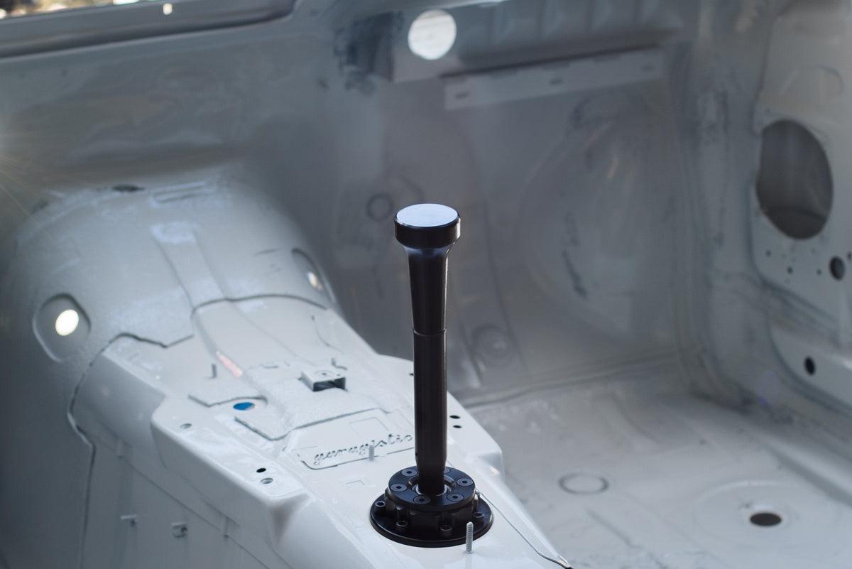 Garagistic Solid Chassis Mounted Short Shifter - E30, E36, E46-Shifters-grip-drift-Black Anodized-Short-Aluminum Vintage-Garagistic-bmw