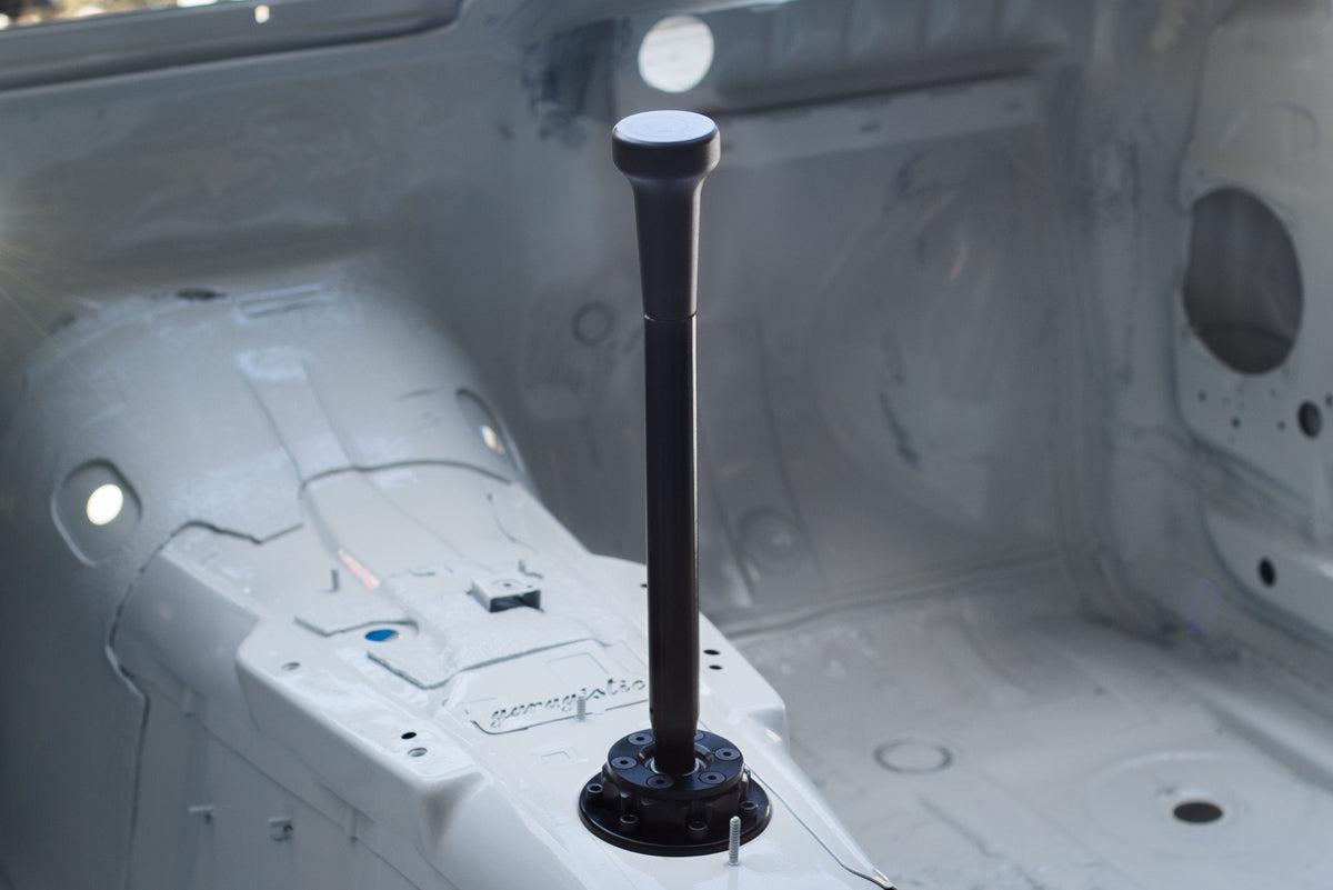 Garagistic Solid Chassis Mounted Short Shifter - E30, E36, E46-Shifters-grip-drift-Black Anodized-Tall-Delrin Vintage-Garagistic-bmw