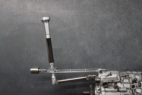 Garagistic Carbon Fiber Supreme Short Shifter - E46, E36, E30, Z4, Z3-Shifters-grip-drift-Bare-Medium-Aluminum Vintage W/Emblem-Garagistic-bmw