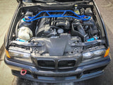 E36 Front and Rear Strut Bar Package combo - E36 M3, 328i, 328 compatible-Strut Bars-grip-drift-Black-Garagistic-bmw