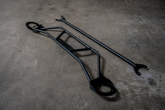 E36 Front and Rear Strut Bar Package combo - E36 M3, 328i, 328 compatible-Strut Bars-grip-drift-Black-Garagistic-bmw