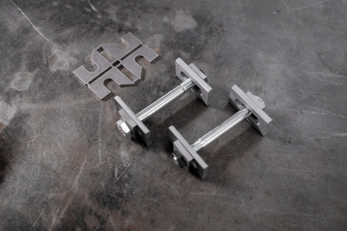 BMW E30 Serrated Camber and Toe Adjustment Brackets - Z3 compatible