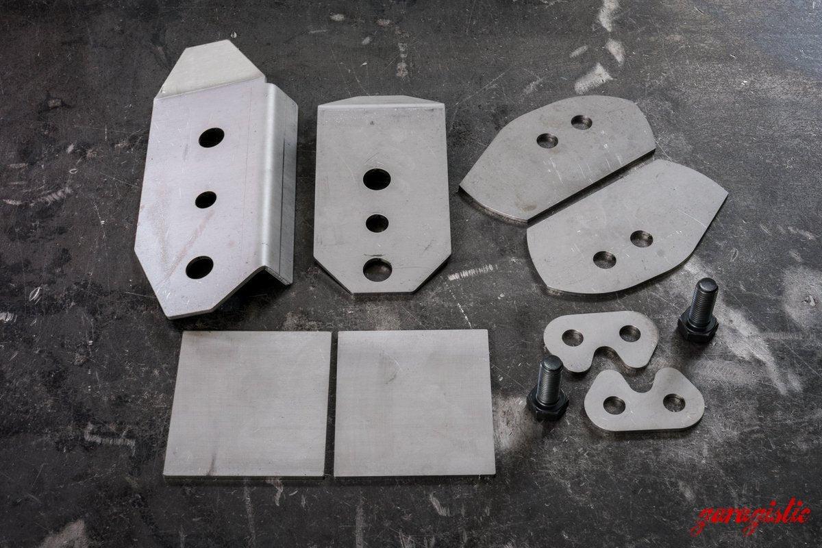 E46 Rear Chassis Reinforcement Kit (+ Pocket Reinforcements)-Reinforcement Plates-grip-drift-Garagistic-bmw