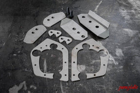 E46 Rear Chassis Reinforcement Kit (+ Pocket Reinforcements)-Reinforcement Plates-grip-drift-Garagistic-bmw