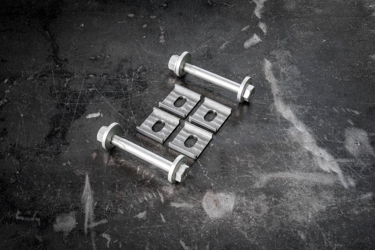 Garagistic Rear Subframe Camber and Toe Correction Brackets - E30, E28, E34, Z3-Alignment Parts-grip-drift-Half (Camber or Toe)-Include Eccentric Hardware-Garagistic-bmw