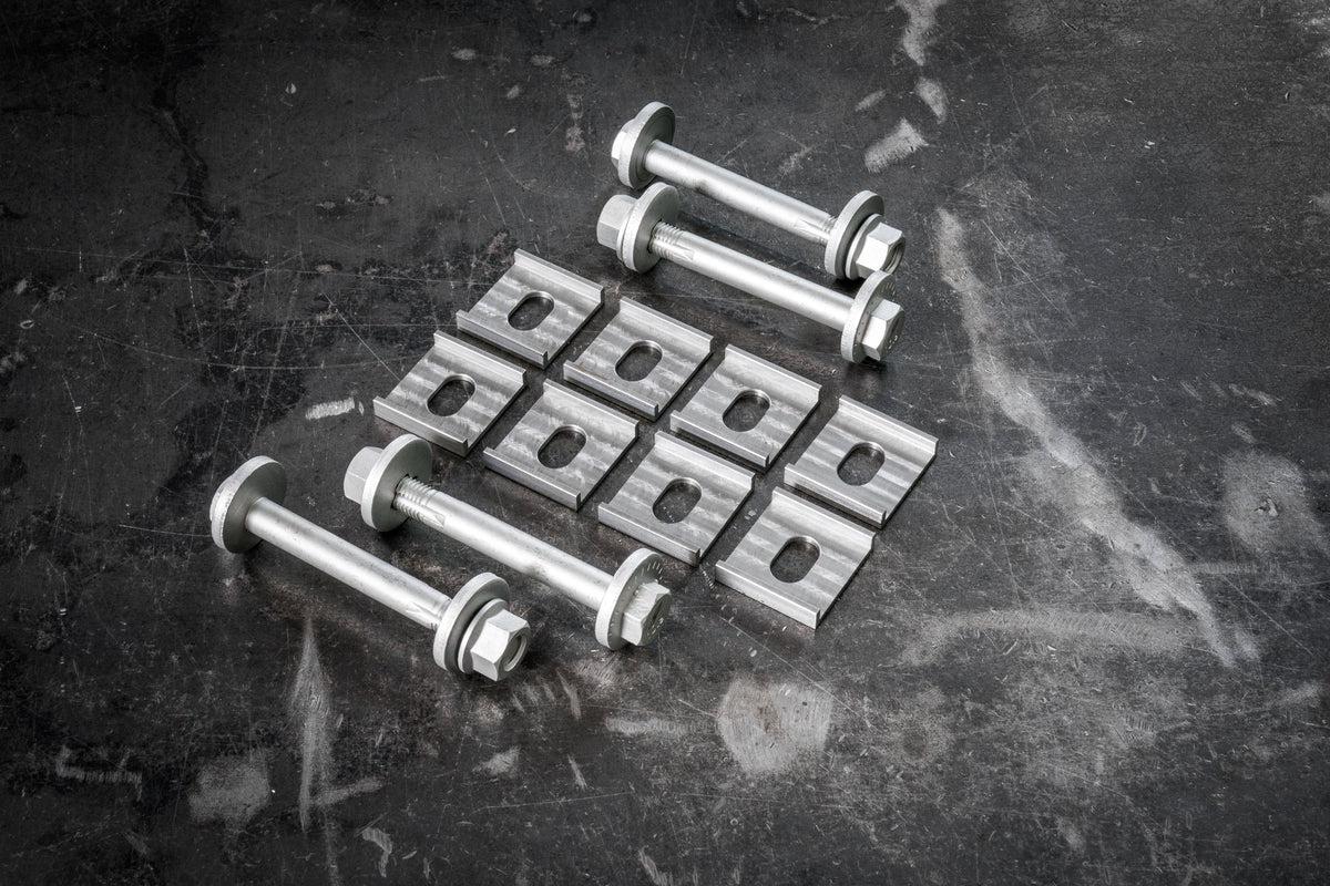 Garagistic Rear Subframe Camber and Toe Correction Brackets - E30, E28, E34, Z3-Alignment Parts-grip-drift-Full (Both Camber and Toe)-Include Eccentric Hardware-Garagistic-bmw