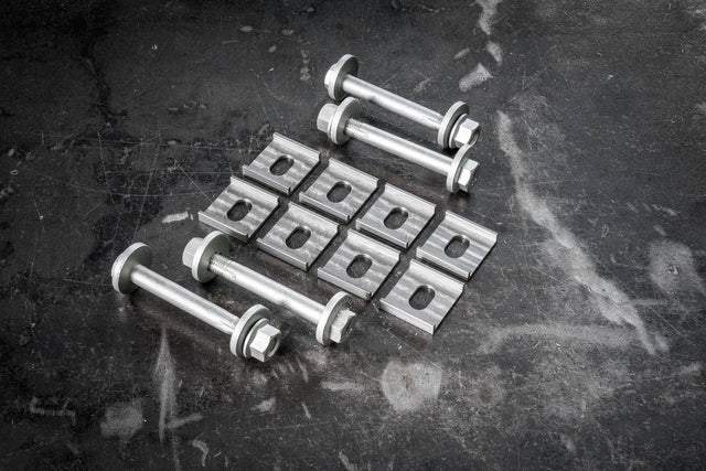 Garagistic Rear Subframe Camber and Toe Correction Brackets - E30, E28, E34, Z3-Alignment Parts-grip-drift-Full (Both Camber and Toe)-Include Eccentric Hardware-Garagistic-bmw