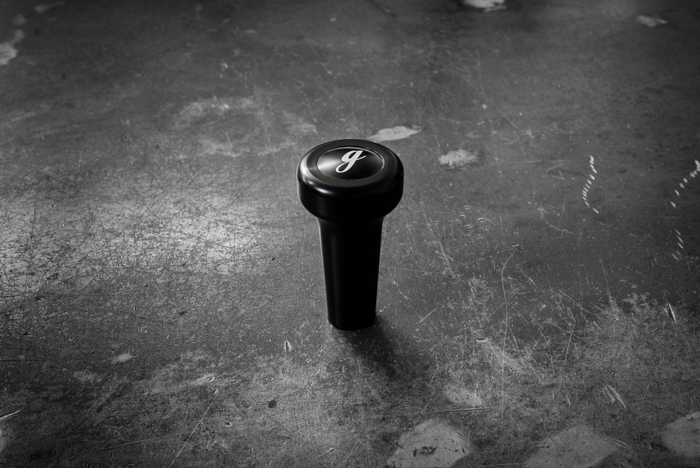 Vintage Delrin Shift Knob for BMW E21, E28, E30, E34, E36, E46-Shifter Accessories-grip-drift-Black-Recessed Option-Garagistic Logo Emblem-Garagistic-bmw