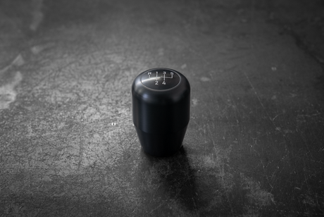 Standard Delrin Shift Knob for BMW E21, E28, E30, E34, E36, E46-Shifter Accessories-grip-drift-Recessed Option-5 Speed Emblem-Black-Garagistic-bmw