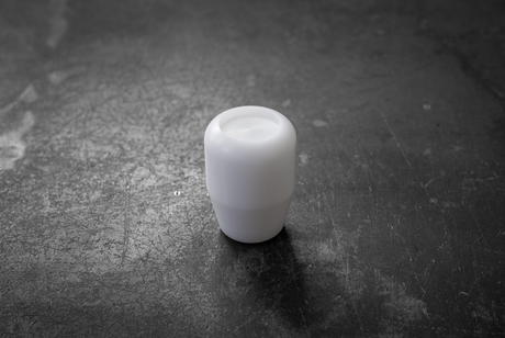 Standard Delrin Shift Knob for BMW E21, E28, E30, E34, E36, E46-Shifter Accessories-grip-drift-Recessed Option-No Emblem-White-Garagistic-bmw
