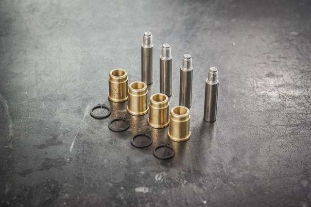 Mercedes Brass Brake Caliper Guide Bushing Kit - (ATE Calipers, PN A0004200076)-Brake Parts-grip-drift-Standard (No Dust Caps)-Add ATE slider pins-Garagistic-bmw