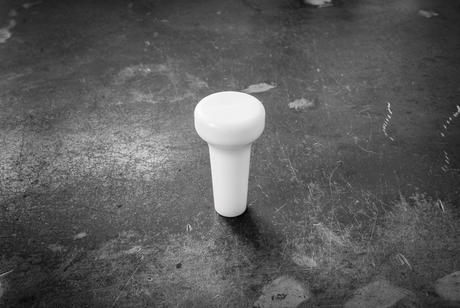 Vintage Delrin Shift Knob for BMW E21, E28, E30, E34, E36, E46-Shifter Accessories-grip-drift-White-Non-Recessed-No Emblem-Garagistic-bmw
