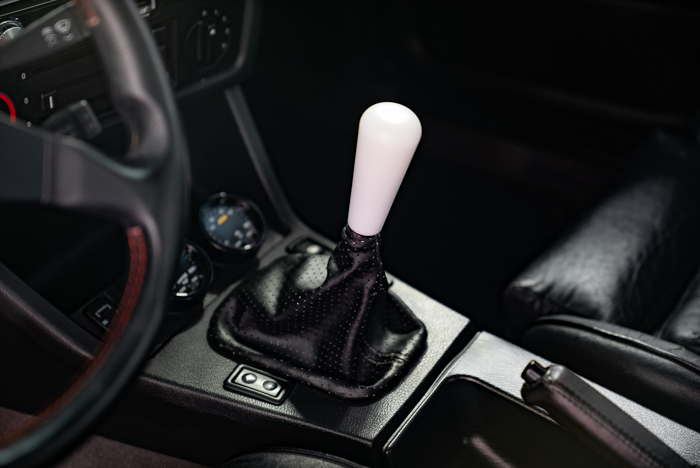 White Bat Delrin Shift Knob for BMW E21, E28, E30, E34, E36, E46-Shifter Accessories-grip-drift-White-Garagistic-bmw