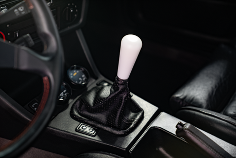 White Bat Delrin Shift Knob for BMW E21, E28, E30, E34, E36, E46-Shifter Accessories-grip-drift-White-Garagistic-bmw
