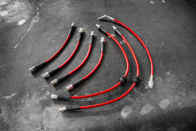 E36 Stainless Steel Complete 6 Brake Line Kit - DOT Compliant-Brake and Clutch Lines-grip-drift-Add E36 325/318/Ti V2 clutch line-Garagistic-bmw