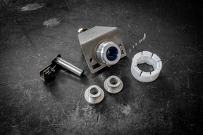 E30 Polyurethane Round Shifter Bushing Kit-Shifter Bushings-grip-drift-Aluminum-Add poly rear carrier assembly-Garagistic-bmw