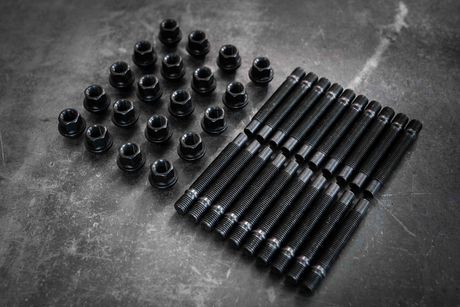 Mercedes Competition Wheel Stud Conversion Kit: (5-Lug) 12x1.5mm -W107, W116, W201, W203-Wheel Studs and Nuts-grip-drift-90MM-Both!-Garagistic-bmw