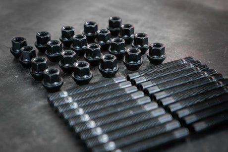 Garagistic Competition BMW Wheel Stud Conversion Kit: (5-Lug) - E36, E46, E82, E92, E39-Wheel Studs and Nuts-grip-drift-90MM-Studs only-Garagistic-bmw
