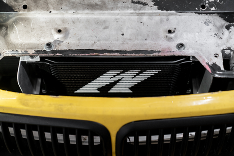 E36 Sheet Metal Oil Cooler Bracket/Mount - 325, M3-Engine Accessories-grip-drift-Garagistic-bmw