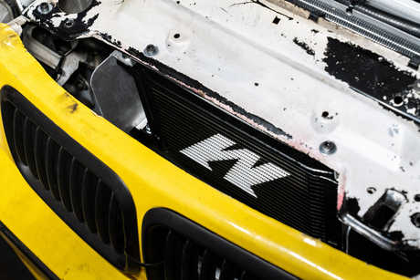 E36 Sheet Metal Oil Cooler Bracket/Mount - 325, M3-Engine Accessories-grip-drift-Garagistic-bmw