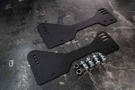 E30 Bucket Seat Side Mount Brackets for OEM Sliders-Seat Mounts-grip-drift-400mm to 425mm-Garagistic-bmw