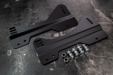 E30 Bucket Seat Side Mount Brackets for OEM Sliders-Seat Mounts-grip-drift-425mm to 450mm-Garagistic-bmw