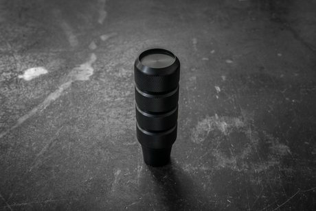 Garagistic Knurled Aluminum Shift Knob - E30, E36, E46, E82, E92-Shifter Accessories-grip-drift-Anodized Black-No emblem-Garagistic-bmw