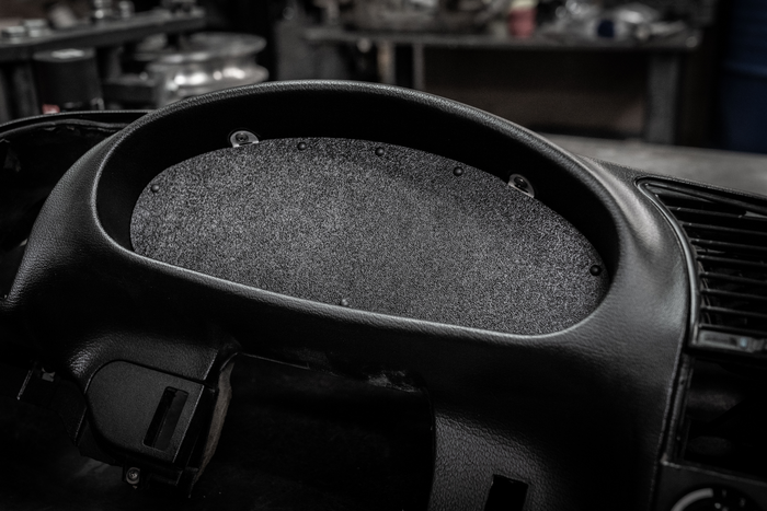 E36 Gauge Cluster Delete Panel - 318, 325, 328, M3-Delete Panels-grip-drift-ABS Plastic-Garagistic-bmw