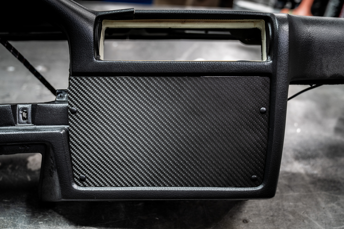 E30 HVAC Delete Panel - 318, 325i/is/e/es, M3-Delete Panels-grip-drift-ABS Plastic-Garagistic-bmw