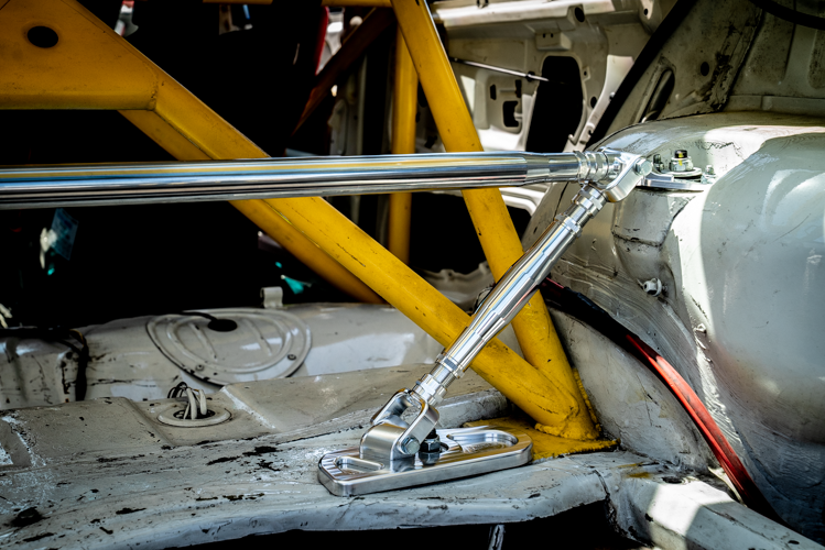 LTW Carbon Fiber E36 Modular 3 Piece Rear Strut Bar - 318, 325, 328, M3-Strut Bars-grip-drift-No Thanks-Raw Aluminum-Garagistic-bmw