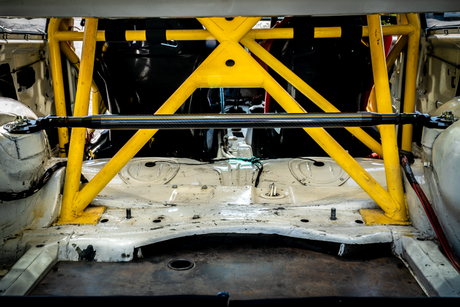 LTW Carbon Fiber E36 Modular 3 Piece Rear Strut Bar - 318, 325, 328, M3-Strut Bars-grip-drift-No Thanks-Anodized Black-Garagistic-bmw