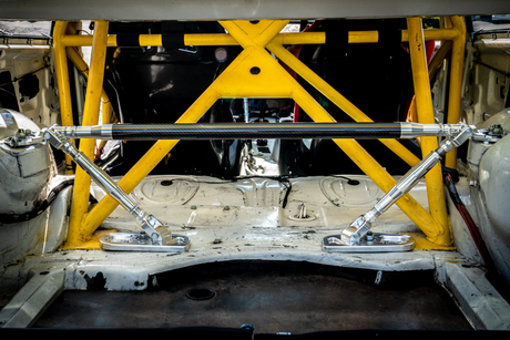 LTW Carbon Fiber E36 Modular 3 Piece Rear Strut Bar - 318, 325, 328, M3-Strut Bars-grip-drift-Add-On: 4-Point Support Bracing-Raw Aluminum-Garagistic-bmw