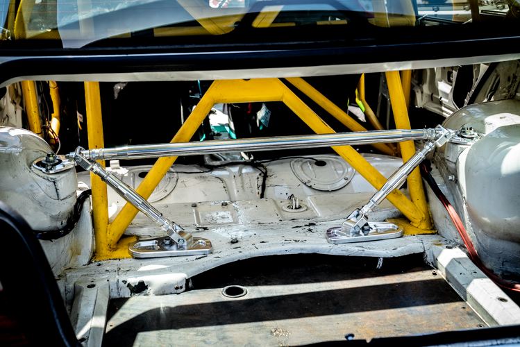 LTW Carbon Fiber E36 Modular 3 Piece Rear Strut Bar - 318, 325, 328, M3-Strut Bars-grip-drift-No Thanks-Raw Aluminum-Garagistic-bmw