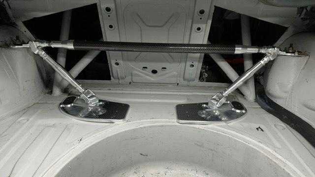 LTW E30 Carbon Fiber Modular 3 Piece Rear Strut Bar - 318, 320, 325, M3-Strut Bars-grip-drift-No Thanks-Raw Aluminum-Garagistic-bmw