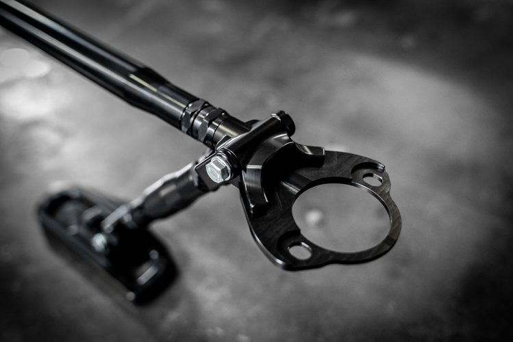 LTW E30 Modular 3 Piece Rear Strut Bar - 318, 320, 325, M3-Strut Bars-grip-drift-No Thanks-Raw Aluminum-Garagistic-bmw