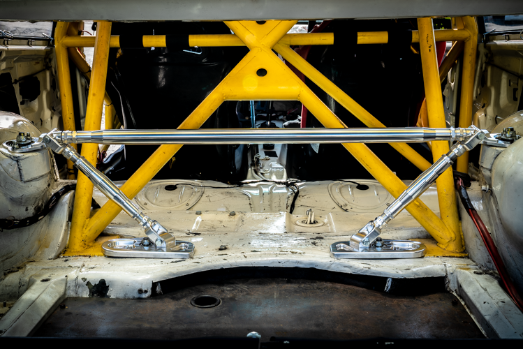 LTW E36 Modular 3 Piece Rear Strut Bar - 318, 325, 328, M3-Strut Bars-grip-drift-Add-On: 4-Point Support Bracing-Raw Aluminum-Garagistic-bmw