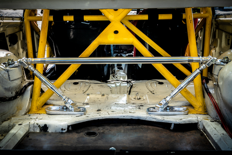 LTW E36 Modular 3 Piece Rear Strut Bar - 318, 325, 328, M3-Strut Bars-grip-drift-Add-On: 4-Point Support Bracing-Raw Aluminum-Garagistic-bmw