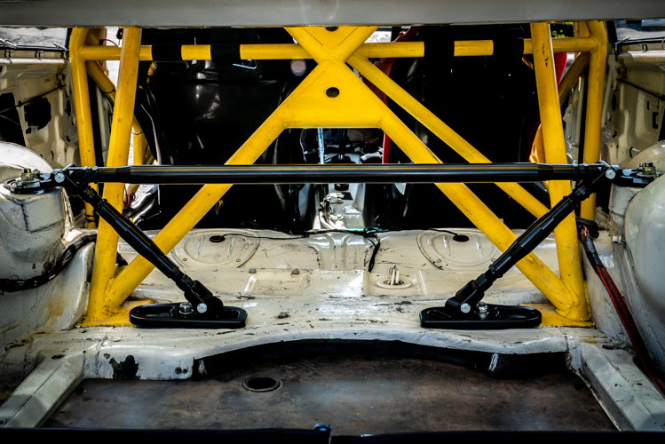 LTW E36 Modular 3 Piece Rear Strut Bar - 318, 325, 328, M3-Strut Bars-grip-drift-Add-On: 4-Point Support Bracing-Anodized Black-Garagistic-bmw