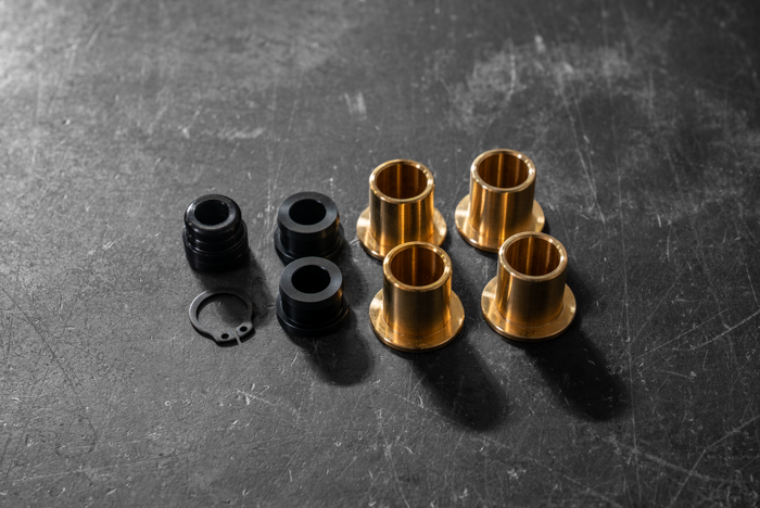 BMW E30 Throttle Cable Bushings - Billet Aluminum - M20, M10-Engine Accessories-grip-drift-Anodized Black-Late Model E30 325 Complete Kit-Garagistic-bmw