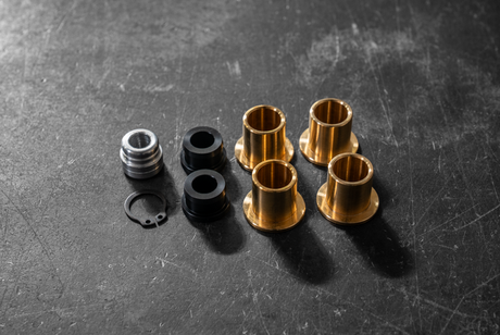BMW E30 Throttle Cable Bushings - Billet Aluminum - M20, M10-Engine Accessories-grip-drift-Bare Aluminum-Late Model E30 325 Complete Kit-Garagistic-bmw