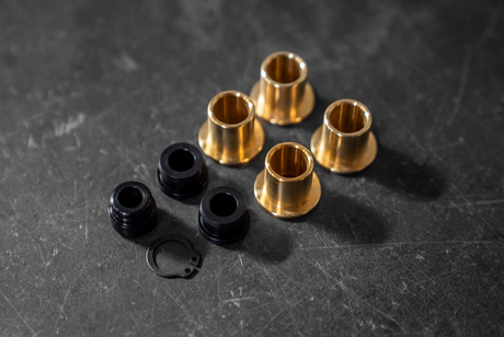 BMW E30 Throttle Cable Bushings - Billet Aluminum - M20, M10-Engine Accessories-grip-drift-Bare Aluminum-No thanks-Garagistic-bmw