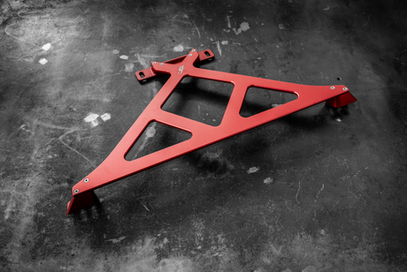 BMW E30 / E36 X-Brace-Chassis Bracing-grip-drift-E36-Red Anodize-Garagistic-bmw