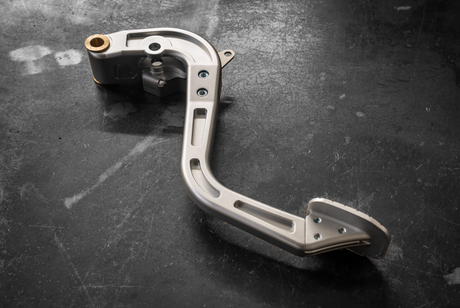 E46 Billet Clutch Pedal - 325i, M3, 330i (35311163870)-Pedal Box Parts-grip-drift-Bare Aluminum-Garagistic-bmw